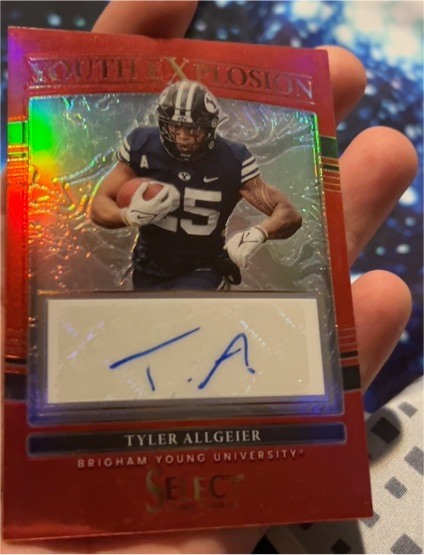 2022 Panini Select Draft Picks Youth Explosion #YE-TAL Tyler Allgeier — front