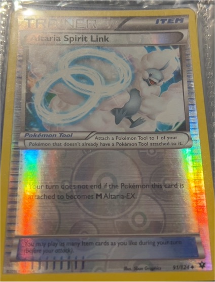 2016 Pokemon XY Fates Collide #91 Altaria Spirit Link — front