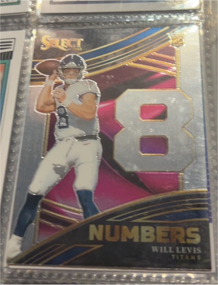 2023 Panini Select Numbers #NMB-WLE Will Levis — front