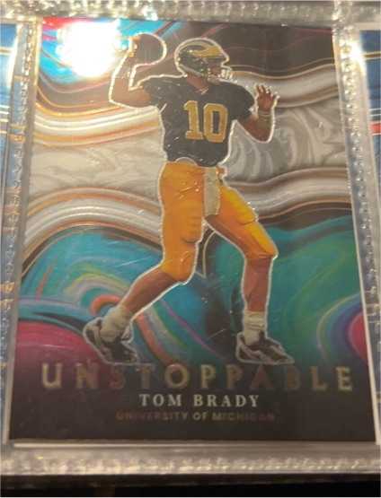 2022 Panini Select Draft Picks #US-TB Tom Brady Unstoppable — front