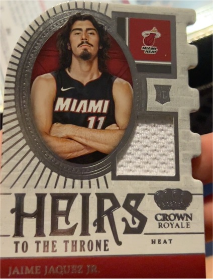 2023-24 Panini Crown Royale #HT-JAQ Jaime Jaquez Jr. — front