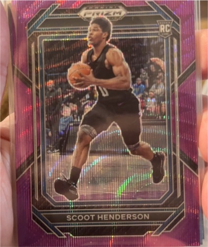 2023 Panini Prizm Draft Picks #24 Scoot Henderson Purple Wave — front