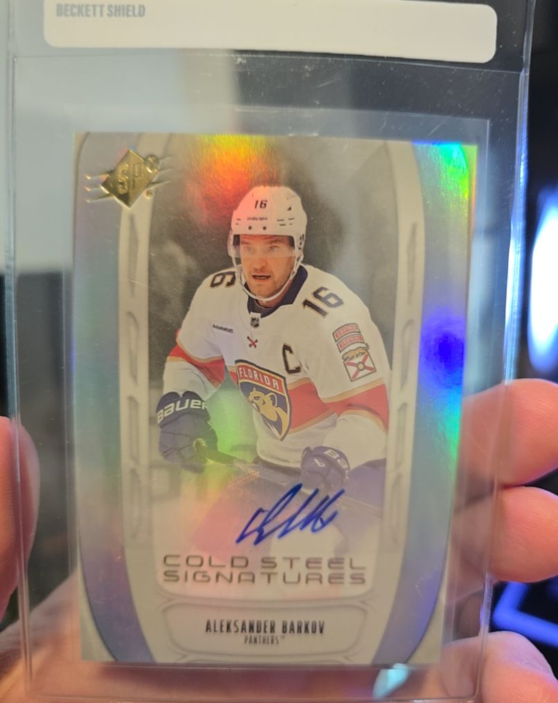 2019-20 Upper Deck Clear Cut #CC-BA Aleksander Barkov — front