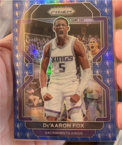 2021-22 Panini Prizm #148 De'Aaron Fox — front