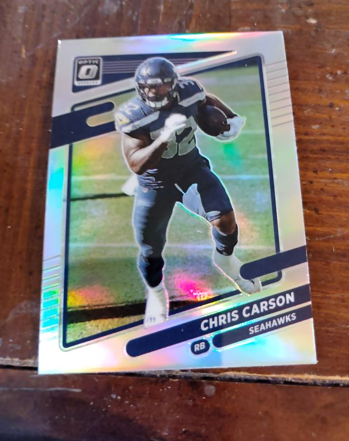 2021 Panini Donruss Optic #198 Chris Carson — front