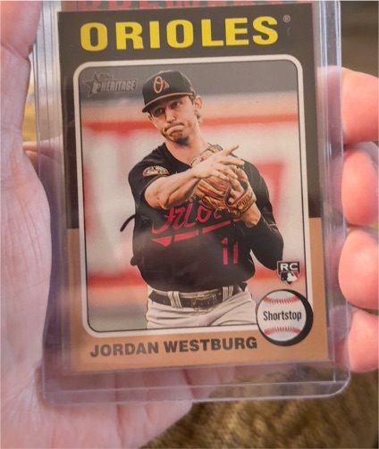 2024 Topps Heritage #229 Jordan Westburg — front