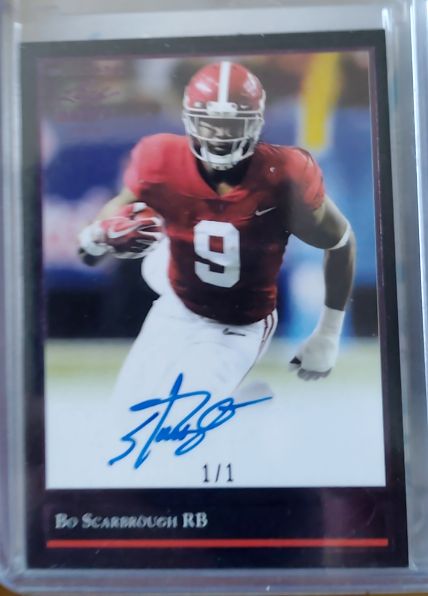 2018 Leaf Ultimate Draft #BABS1 Bo Scarbrough — front