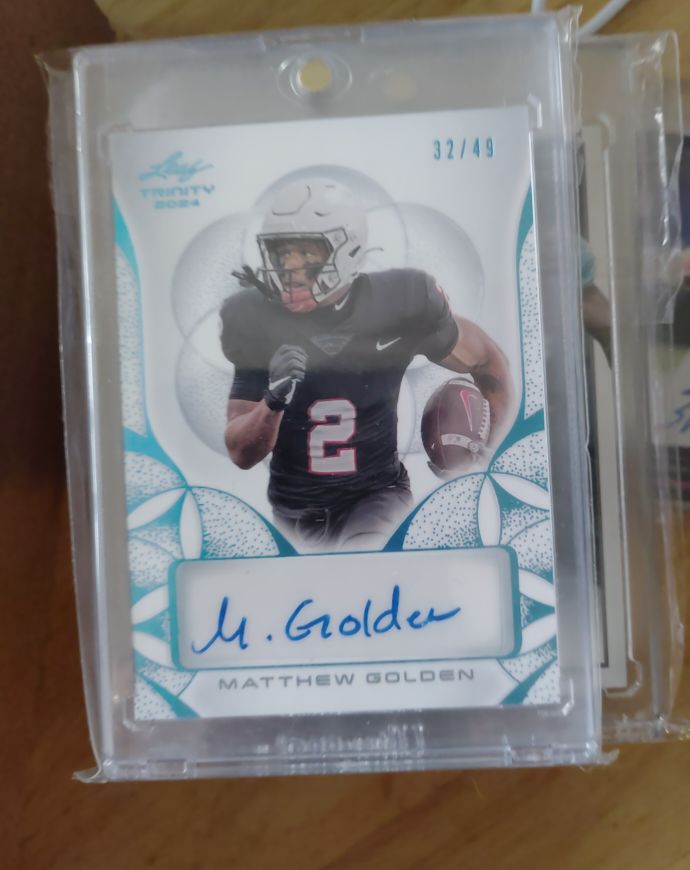 2024 Leaf Trinity #BA-MG1 Matthew Golden — front