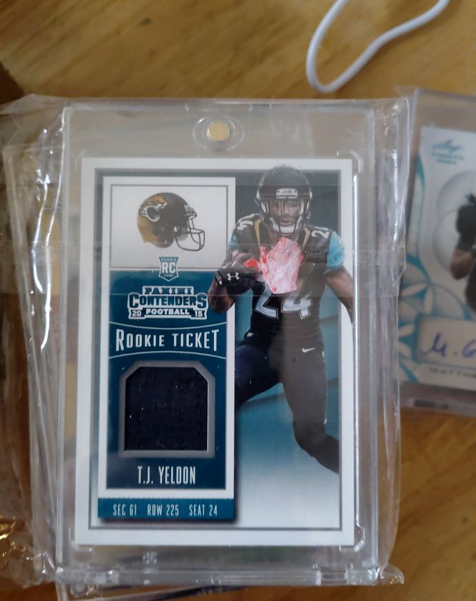 2015 Panini Contenders #RTS-TJ T.J. Yeldon Rookie Ticket — front