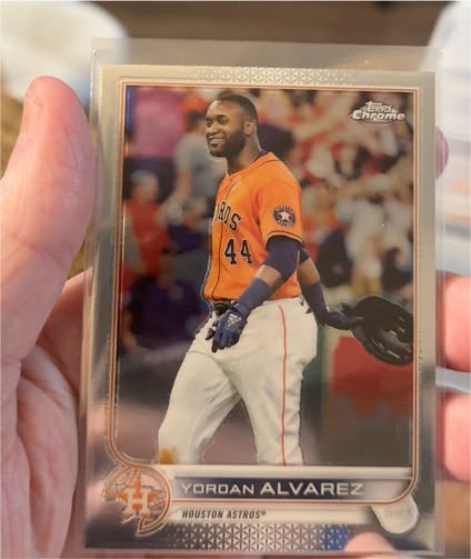 2022 Topps Chrome #180 Yordan Alvarez — front