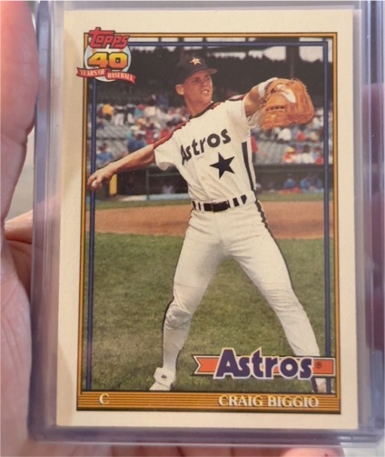 1991 Topps #565 Craig Biggio — front