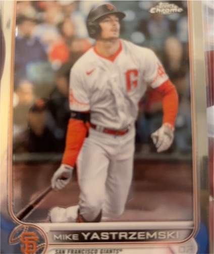 2022 Topps Chrome #18 Mike Yastrzemski — front
