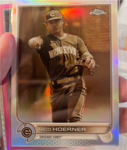2022 Topps Chrome #111 Nico Hoerner Sepia Refractor — front