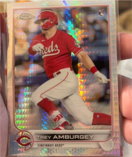 2022 Topps Chrome #61 Trey Amburgey Prism Refractor — front