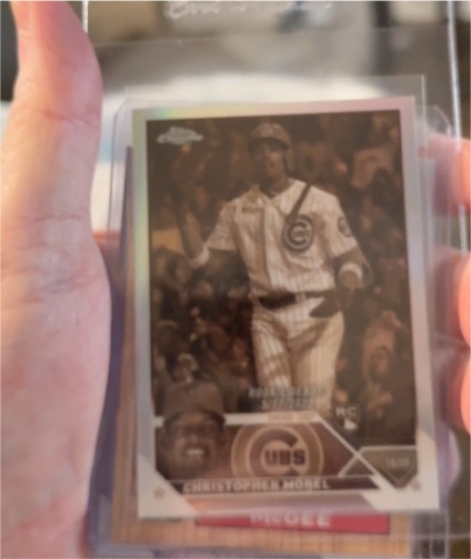 2023 Topps Chrome #198 Christopher Morel Sepia Refractor Rookie Chicago Cubs — front