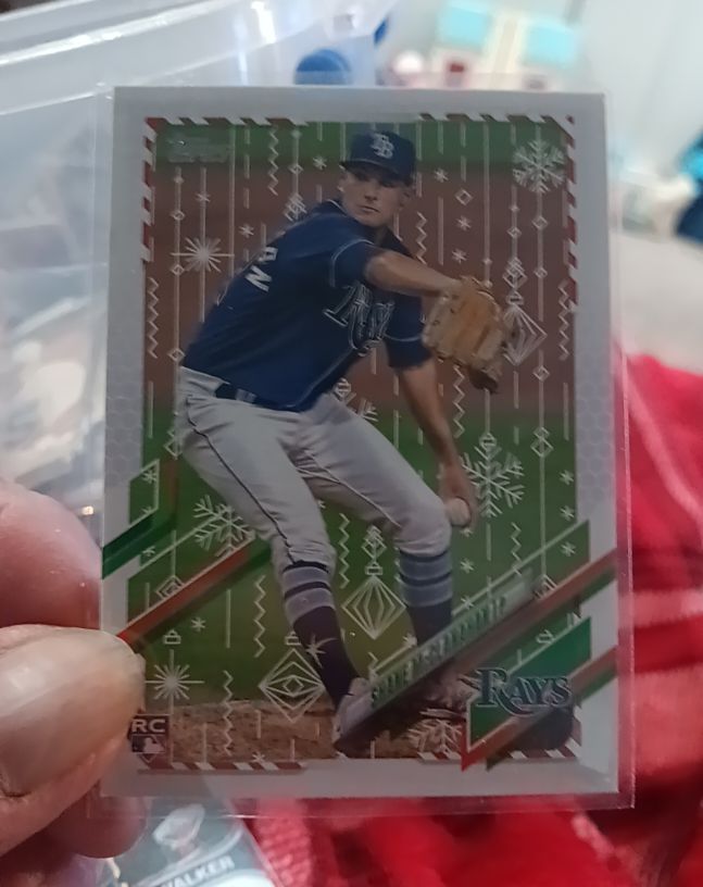 2021 Topps Holiday #HW165 Shane McClanahan Rookie — front