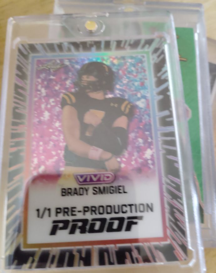 2024 Leaf Metal #1/1 Brady Smigiel Pre-Production Proof — front