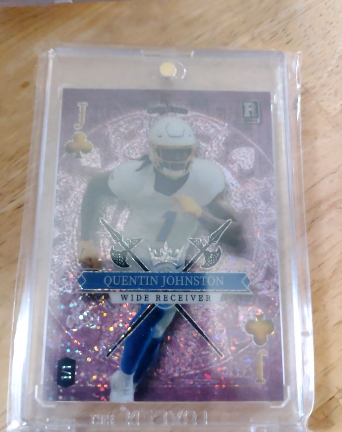 2023 Wild Card 5 Card Draw #SD-QJ Quentin Johnston — front