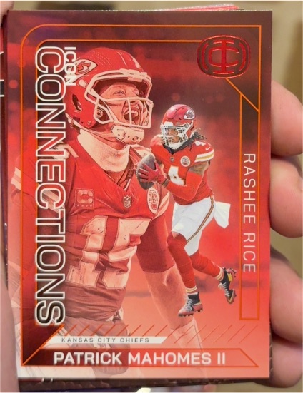 2025 Panini Icon Connections #IC-6 Patrick Mahomes II Rashee Rice — front