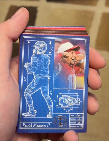 2025 Panini Icon Collection #TA-5 Patrick Mahomes II Touchdown Architect — front
