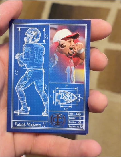 2025 Panini Icon Collection #TA-7 Patrick Mahomes II Touchdown Architect — front