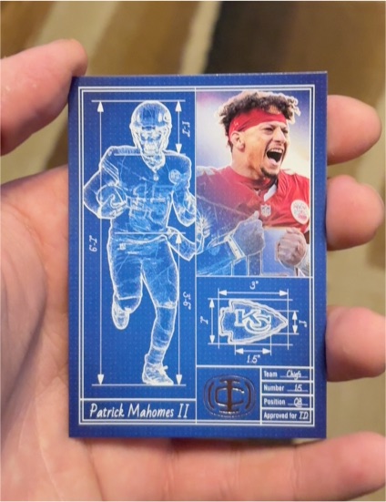 2025 Panini Icon Collection #TA-11 Patrick Mahomes II Touchdown Architect — front