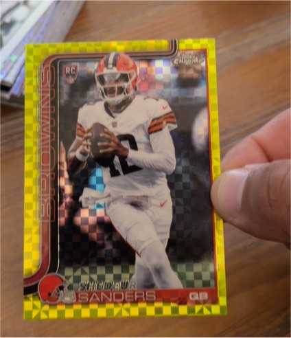 2025 Topps Chrome #315 Shedeur Sanders — front