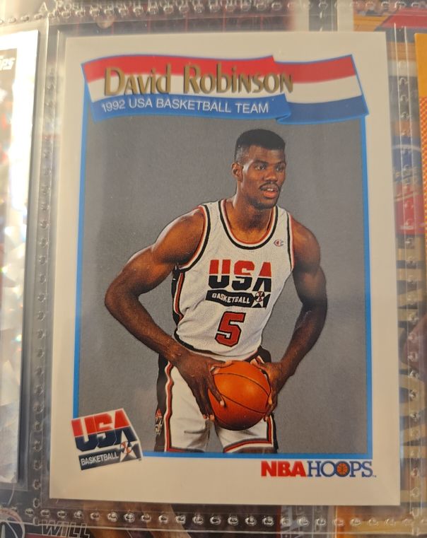 1992 NBA Hoops #59 David Robinson USA Basketball Team — front