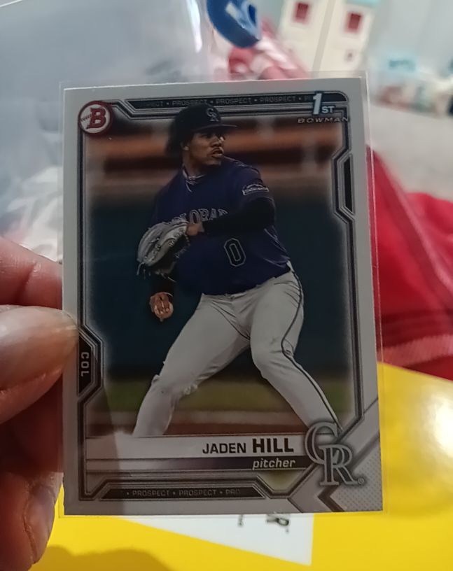 2021 Bowman Draft Chrome #BDC-142 Jaden Hill — front