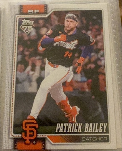2026 Topps #7 Patrick Bailey — front