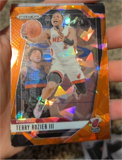 2024-25 Panini Prizm #142 Terry Rozier III Orange Ice Prizm — front