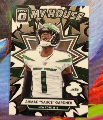 2025 Donruss Optic #10 Ahmad "Sauce" Gardner My House Insert — front
