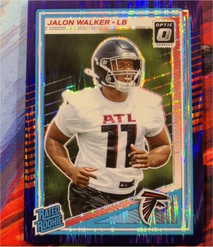 2025 Donruss Optic #290 Jalon Walker Purple Shock — front
