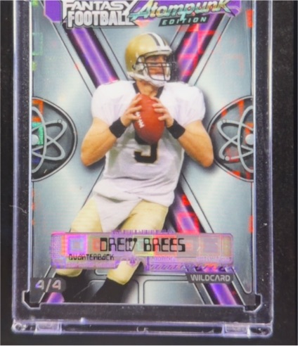 2026 Wild Card Fantasy Football Atompunk #4/4 Drew Brees — front