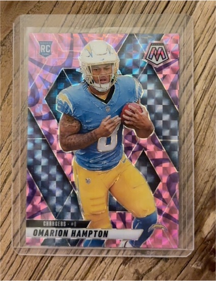 2025 Panini Mosaic #335 Omarion Hampton — front