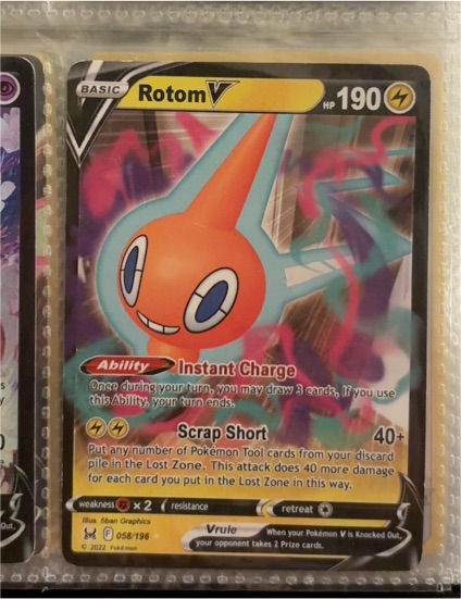 2022 Pokémon Crown Zenith #045 Rotom V — front