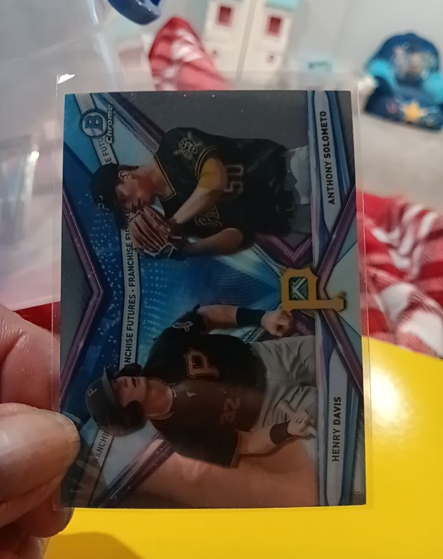 2021 Bowman Chrome Draft Franchise Futures #FF-1 Henry Davis / Anthony Solometo — front