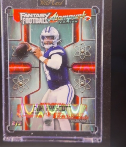 2026 Wild Card Fantasy Football Atompunk Edition #1/1 Dak Prescott — front