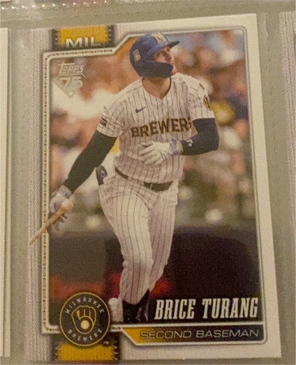 2026 Topps #105 Brice Turang — front