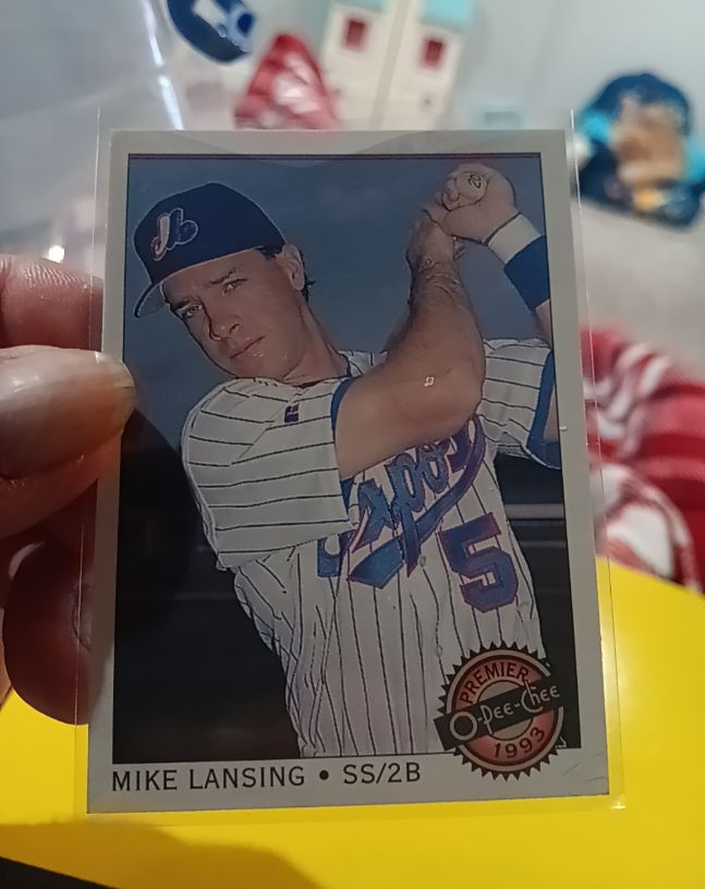1993 O-Pee-Chee Premier #82 Mike Lansing — front