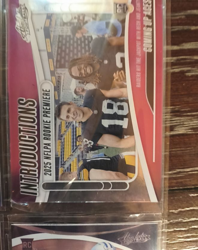 2025 Panini Absolute Introductions #I-AJY Ashton Jeanty, Jack Bech — front