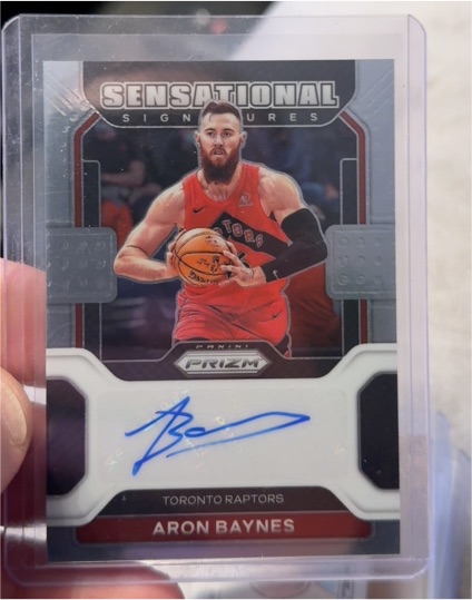 2021-22 Panini Prizm Sensational Signatures #SS-ABY Aron Baynes Auto — front