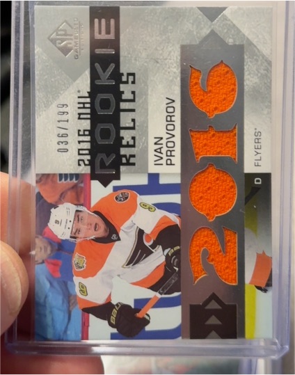 2016-17 SP Game Used #106 Ivan Provorov Rookie Relics — front