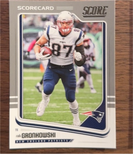 2018 Score Scorecard #208 Rob Gronkowski — front