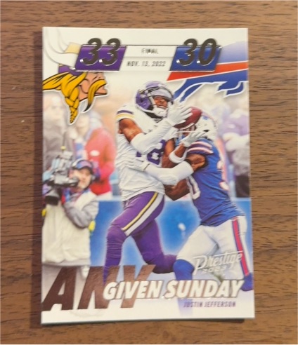2023 Panini Prestige #AGS-10 Justin Jefferson — front