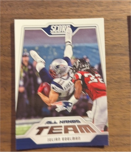 2018 Panini Score #10 Julian Edelman All Hands Team — front
