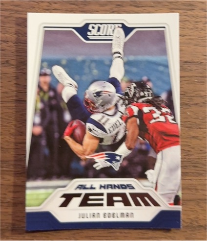 2018 Score #10 Julian Edelman All Hands Team — front