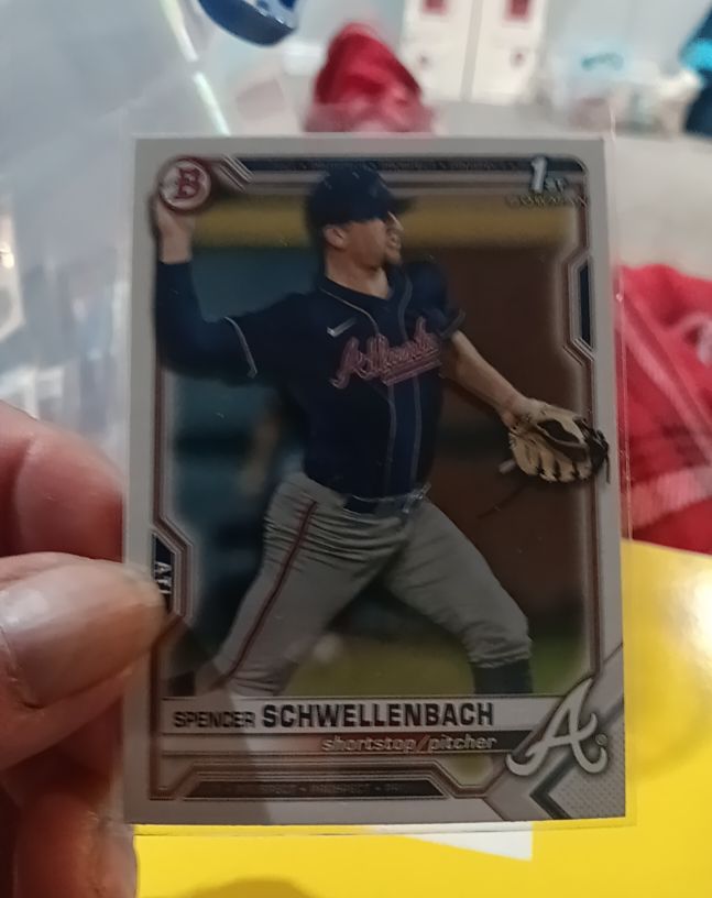 2021 Bowman Draft Chrome #BDC-44 Spencer Schwellenbach — front