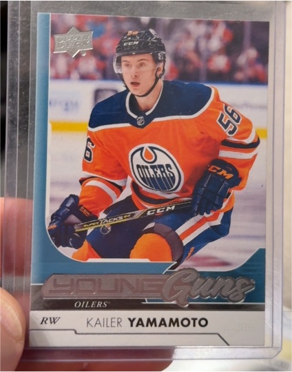 2017-18 Upper Deck #202 Kailer Yamamoto Young Guns — front