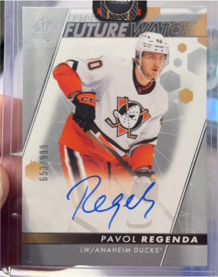2022-23 SP Authentic Future Watch #152 Pavol Regenda — front